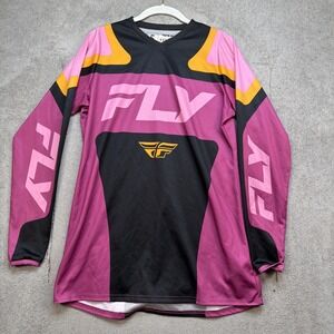 Fly Racing Motocross Jersey Womens Small Pink Black MX Dirt Bike Top
